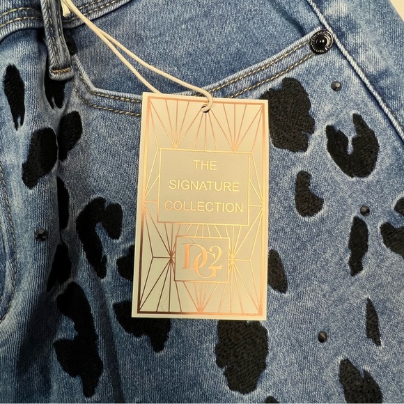 DG2 by Diane Gilman Signature Collection Embellished Straight-Leg Jean Size 12 - Picture 5 of 10